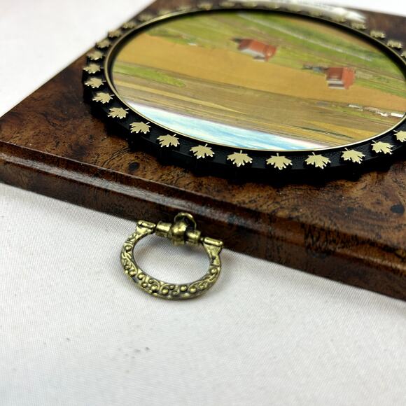 Estevan, Sask Wall Plaque Vintage Souvenirs 5 x 6 " wood FARM Picture in box - Picture 3 of 4